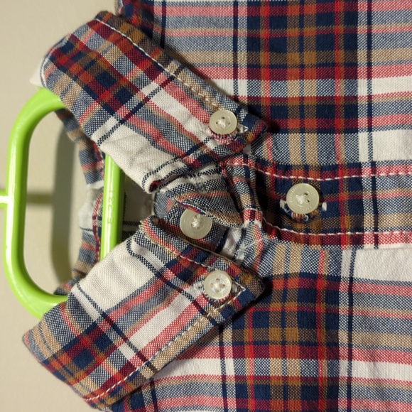 L.O.O.G Toddler Child Collared Long-sleeved Plaid Shirt Size 5-6 Years - Picture 4 of 9